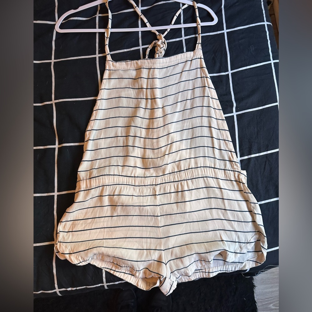 ACACIA OPEN BACK PURE SILK OVERALLS
